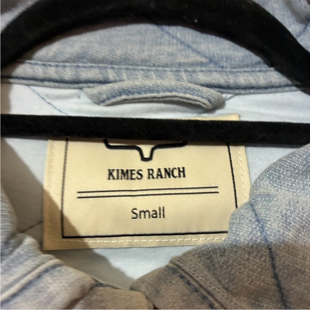 NWT Kimes Ranch Ricon Throw Quilted Jacket in Light Indigo Wash Size Small - Picture 6 of 15